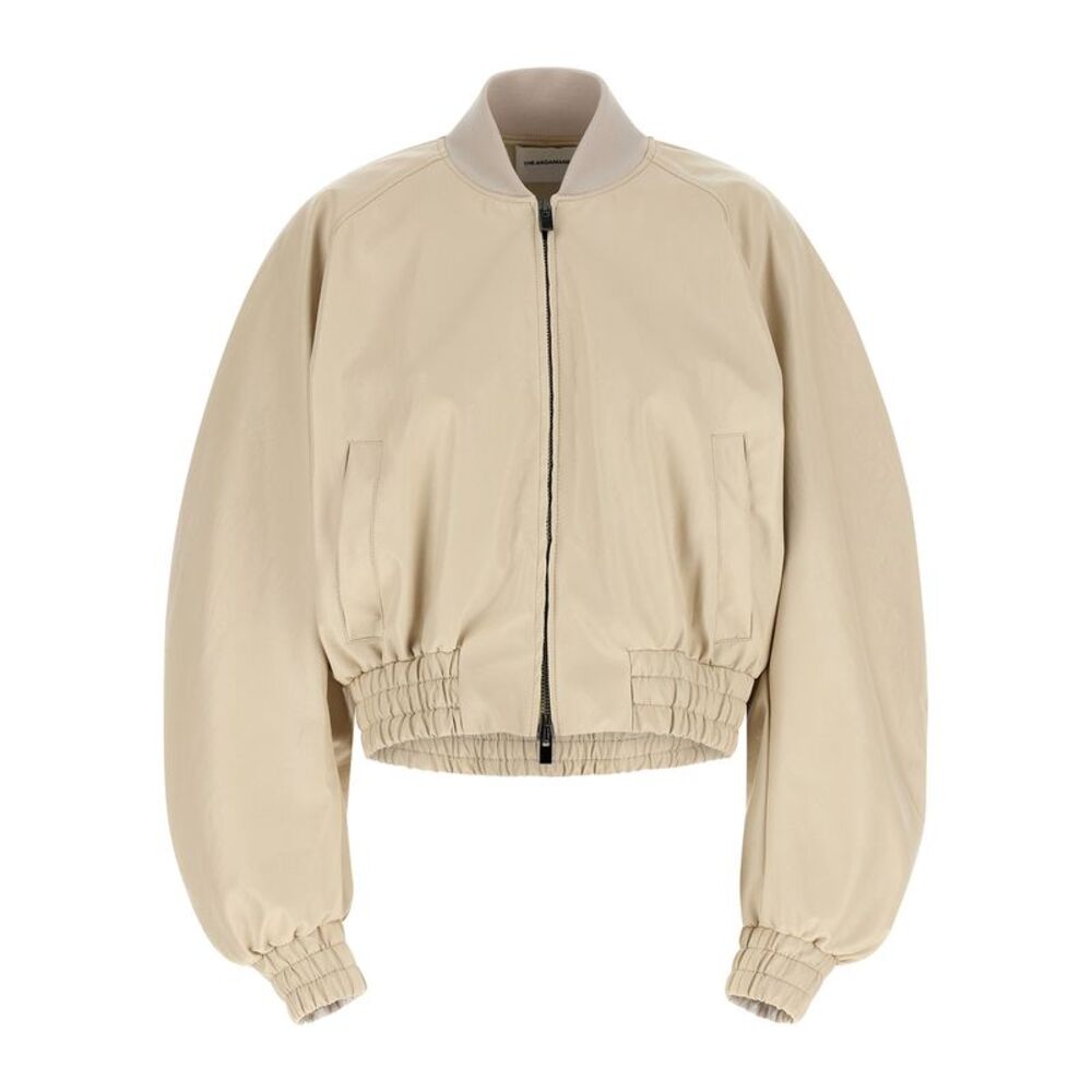 The Andamane Beige Polyethylene Women's Bomber